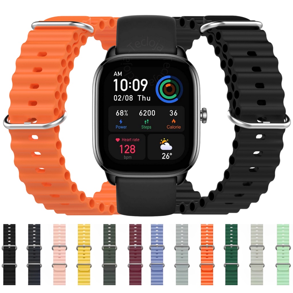 Cinturino da 20mm per Huami Amazf GTS 4 2 Mini Bip U 3 Pro GTR cinturino in Silicone da 42mm per bracciale mini orologio Amazf GTS4 GTS2  1511