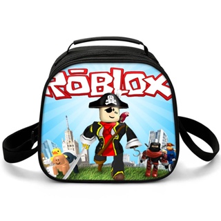 ROBLOX-Bolsa de desenho animado para crianças, mochila versátil de moda,  carregamento USB, presente de lona para meninos e meninas