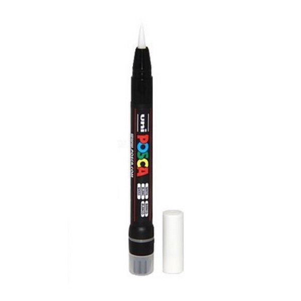 Caneta Posca Fibra Pcf350 Branca | Shopee Brasil