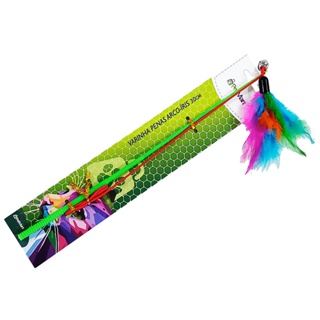 Brinquedo Para Gatos Varinha Penas Arco Iris 30 cm Colors