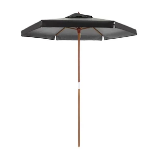 Ombrelone Itapema em Bagum com Haste de Madeira 2,00m Preto Gabum 201607 BEL em Oferta na Shopee
