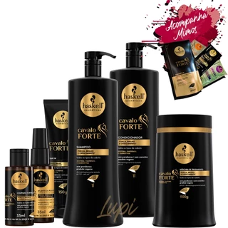 Kit Haskell Cavalo Forte Sh Cond Masc 1kg Completo 6 Itens