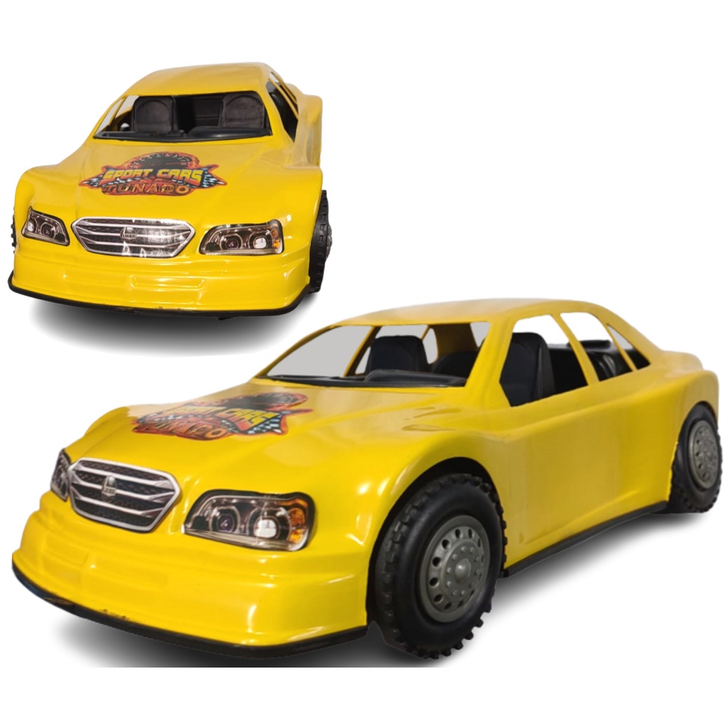 Brinquedo Infantil Carro Carrinho de Corrida Legends Amarelo