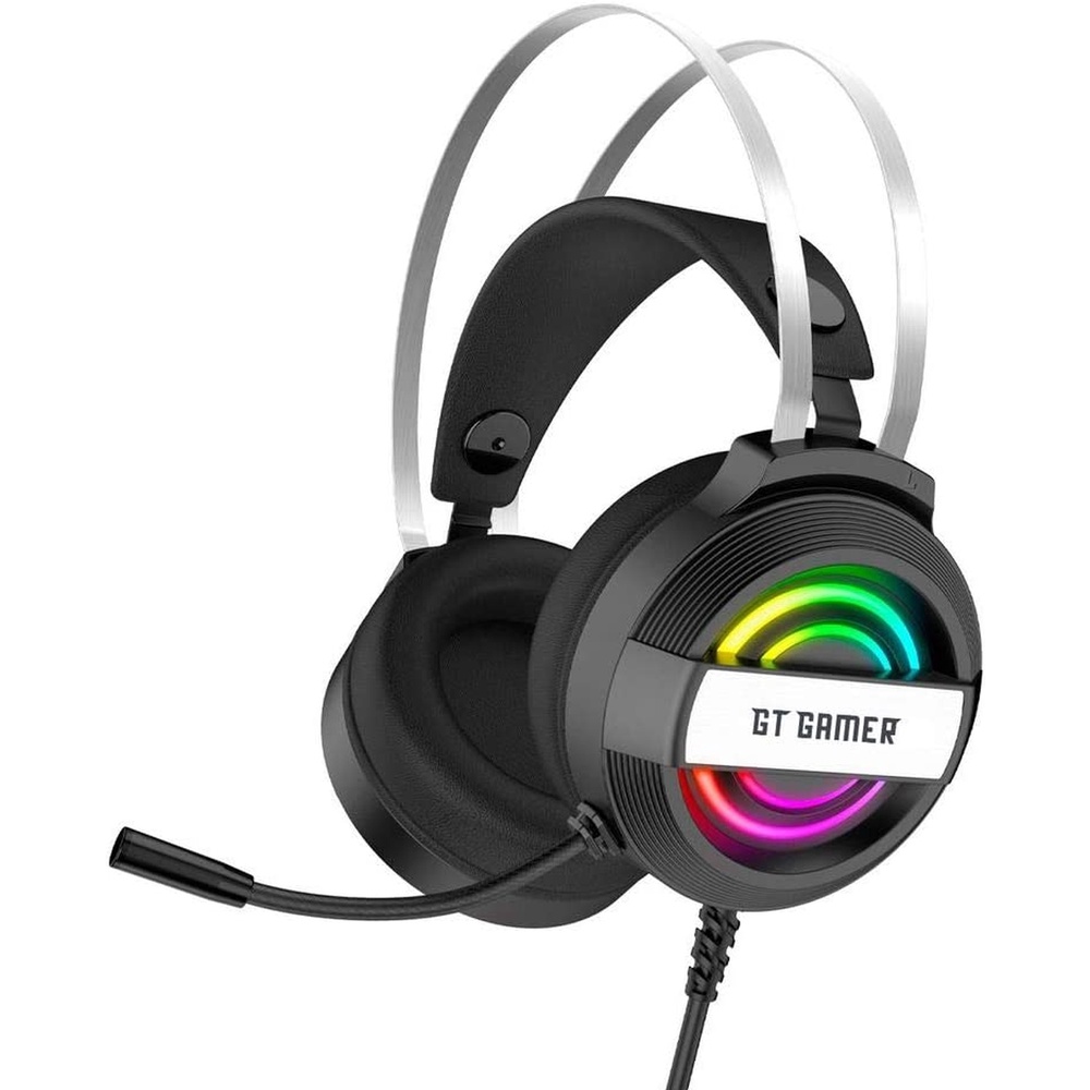 HEADSET GAMER GT SPACE RGB PTO | Shopee Brasil