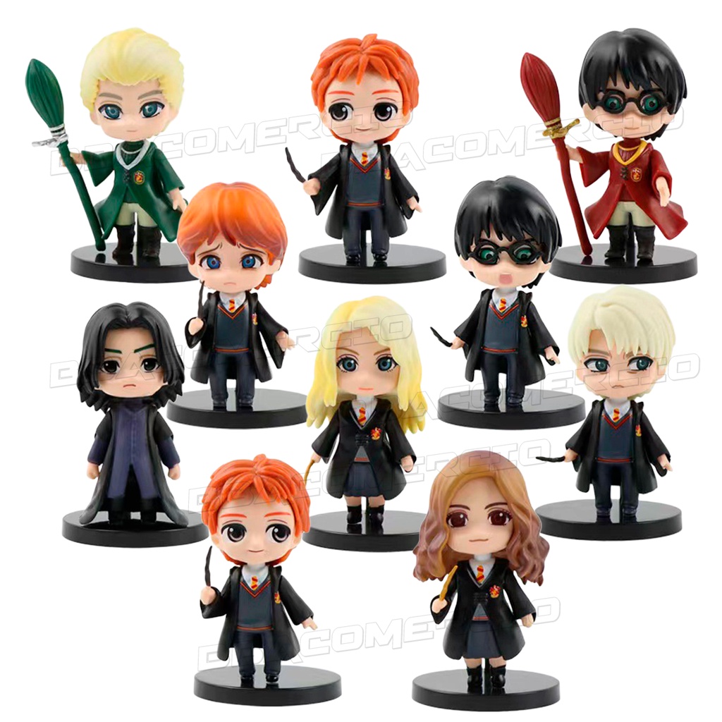 Kit 10 Bonecos Action Figure Harry Potter Draco Malfoy Rony | Shopee Brasil