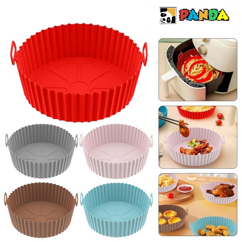 Forma de Silicone Flexível para Fritadeira Air Fryer Forno e Microondas