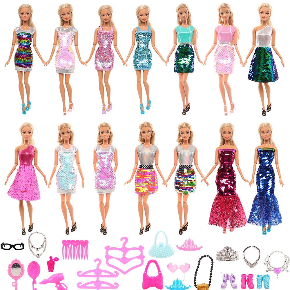 Miniatura Barbie Doll Acessórios para Crianças, Itens Kawaii