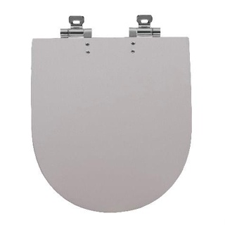 Assento Sanitário em Poliester Soft Close Riv/Smart/Nexo/Neo Sofisticato Castanha Champagne Sicmol