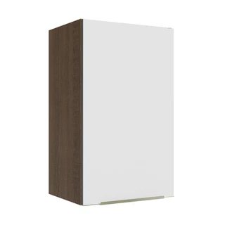 Armário Aéreo Madesa Lux 40 cm 1 Porta - Rustic/Branco Veludo em Oferta na Shopee