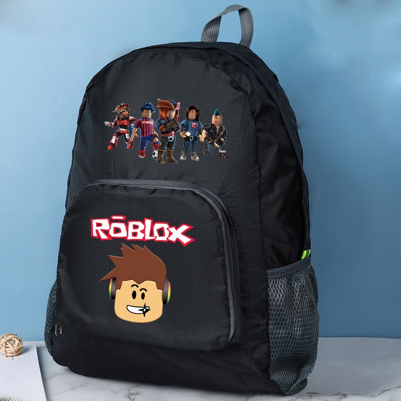 Mochilas Roblox USB para meninas e meninos, volta ás aulas na escola. São  estampas de vários desenhos de Roblox.