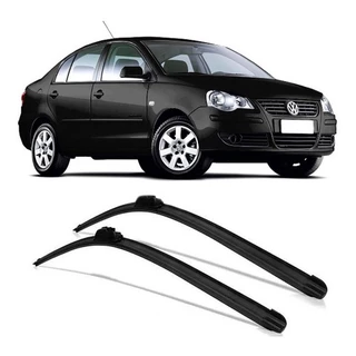 Par Palheta Limpador Parabrisa Silicone Polo Sedan 2002 Até 2012 21"/19"