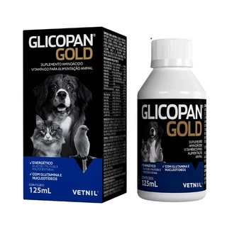 Suplemento Vitamínico Glicopan Gold Vetnil 125Ml em Oferta na Shopee