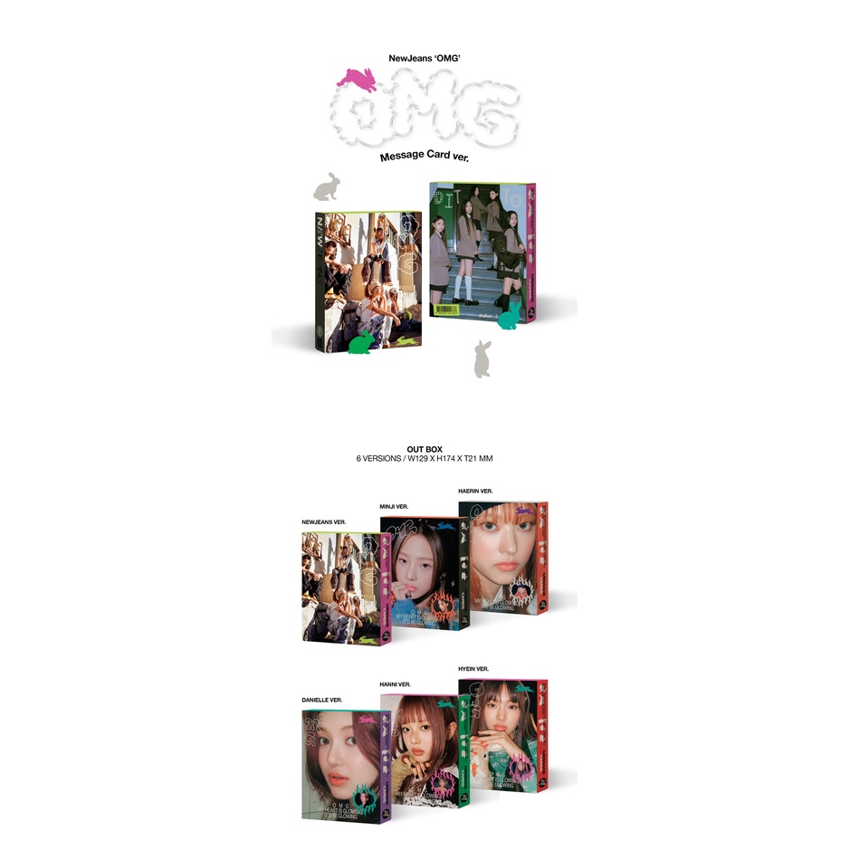 NewJeans - OMG / 1st Single Album (Message Card ver.) | Shopee Brasil