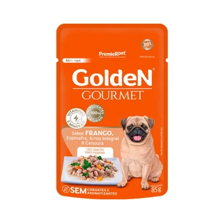 Ração Úmida Sache Golden Gourmet Cães Adultos Pequeno Porte Frango 85g