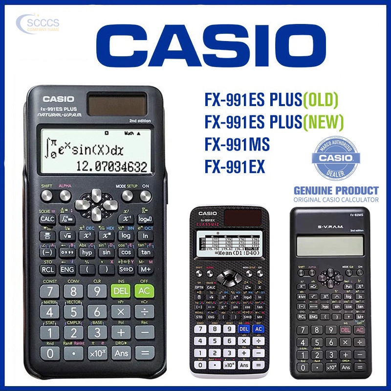 Calculadora Científica Casio Scientific Original FX-991EX 991ES Plus 82MS Nova Edição 240 Funções 2a Adequada Para Estudantes De Engenharia Genuína