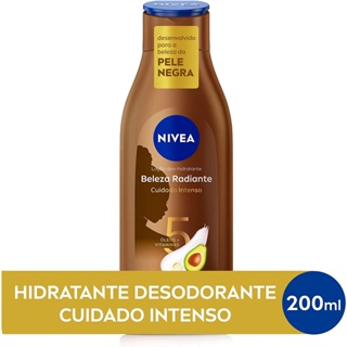 Hidrante Corporal Nivea Creme de Pele Beleza Radiante Cuidado Intenso 200ml