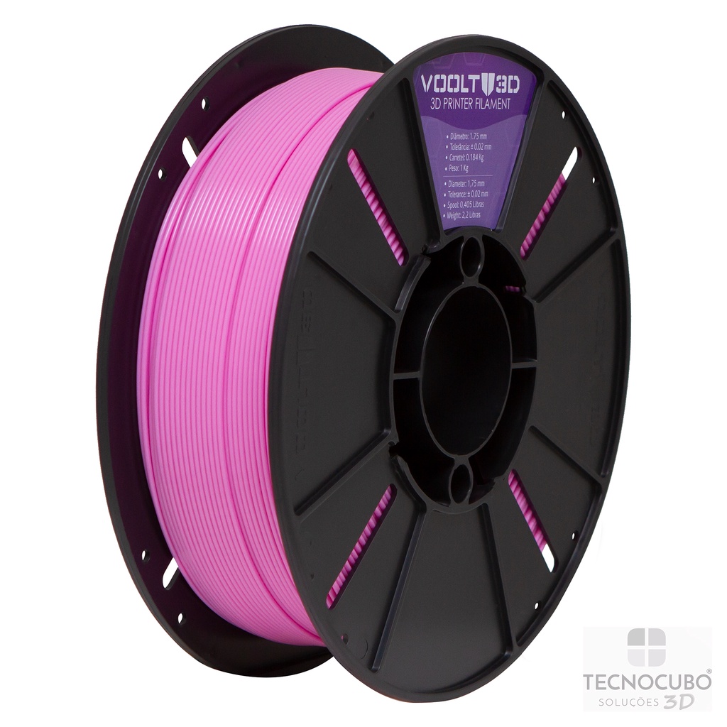 Filamento Impressão 3D Voolt Pla Rosa 1Kg | Shopee Brasil