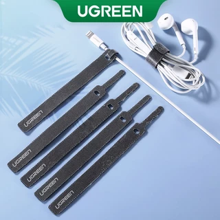 【 5 pcs Link 】 UGREEN Cabo Organizador De Cabos Fita De Nylon Preto 14cm Para De Carregamento , Áudio , Fone De Ouvido Com Fio