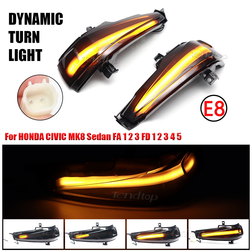 Indicador De Giro Dinâmico LED Da Asa Pisca-Para HONDA CIVIC 2006-2011 Sedan FA 1 2 3 FD 4 5