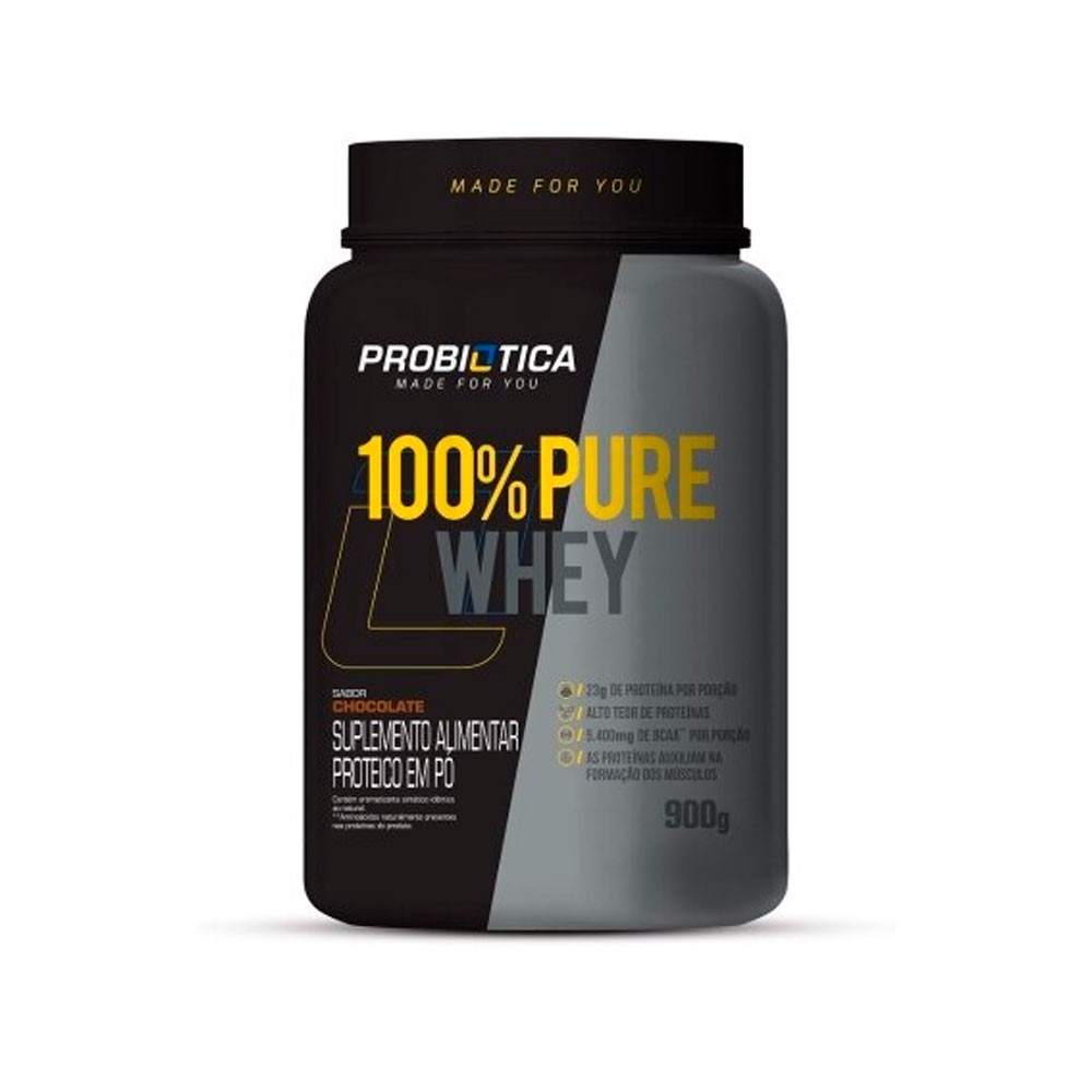 Whey Pure Probiotica Pote 900g Supley