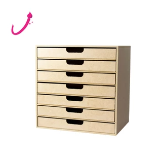 Organizador 7 Gavetas Folha A4 Router 33x23x33 Mdf