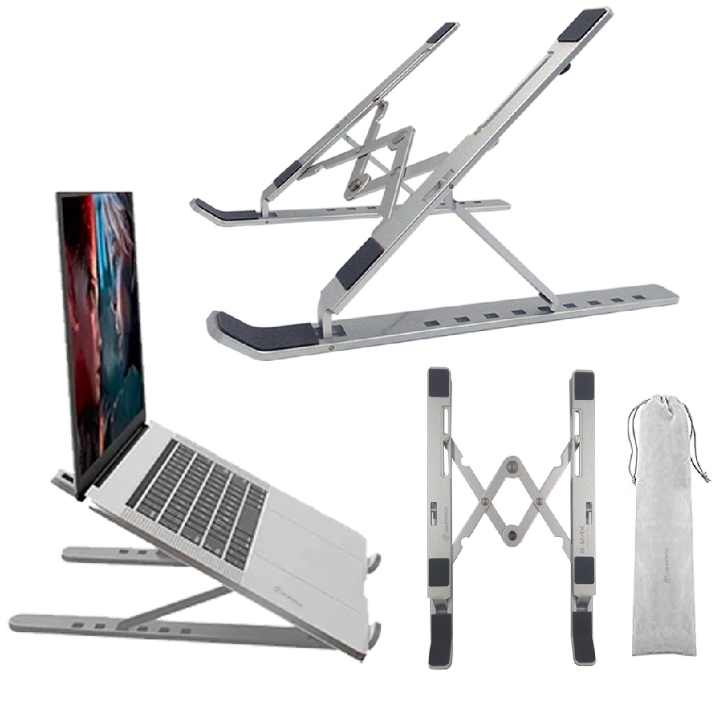 Suporte Notebook Alumínio Ajustável 11'' A 17'' Pol Mesa