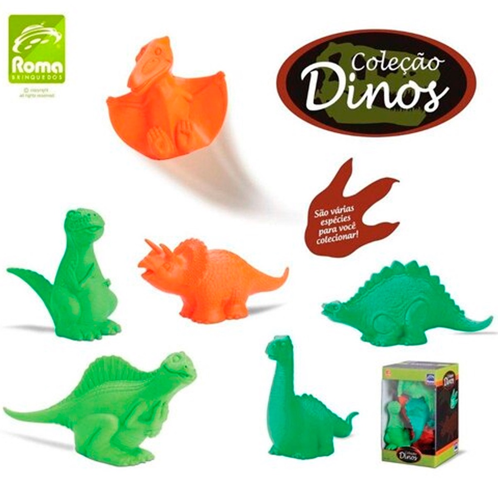 Coleção Dinos, Roma Jensen, Colorido : : Brinquedos e Jogos