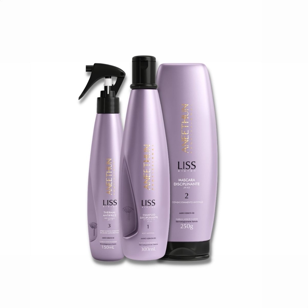 Kit Liss System Aneethun 03 Produtos Shopee Brasil