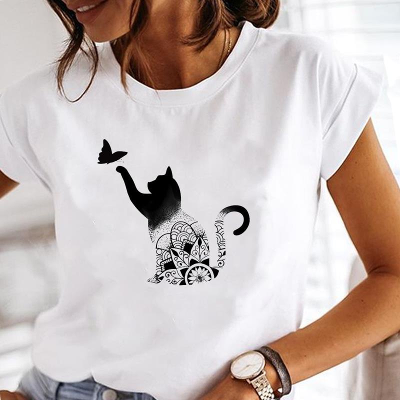 Moda Roupas Senhoras Panda Adorável Tendência Dos Desenhos Animados Roupas  De Manga Curta Gráfico T Camisa De Verão Camiseta Feminina Topo Feminino -  Camisetas - AliExpress