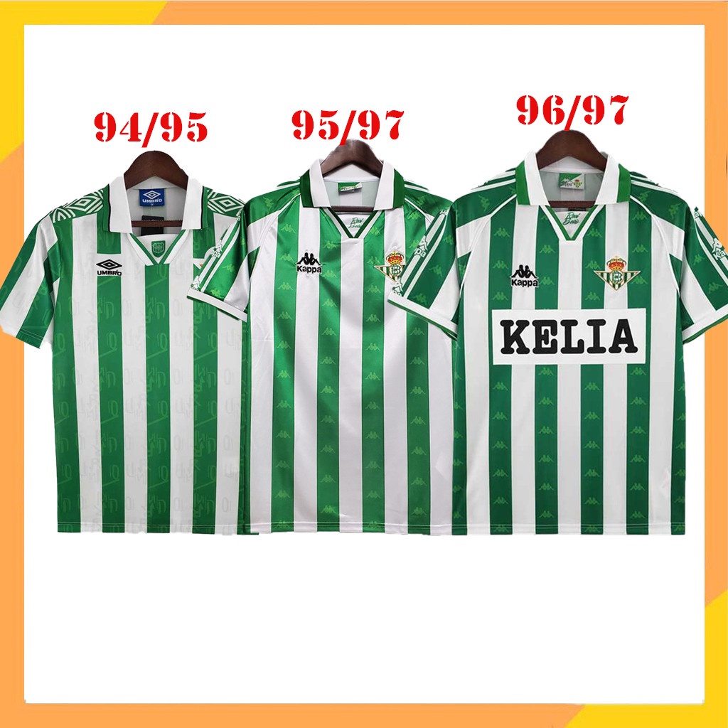 REAL BETIS 1994/1995/1996/1997 Camisa Retrô De Futebol Doméstica