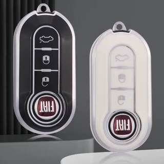3botons TPU Capa Da Caixa Chave Para Fiat Ducato 500 500L Panda Grande Punto Lancia Musa Auto Shell Fob Acessórios Do Chaveiro