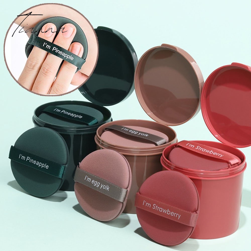 7 Pcs/Caixa Maquiagem Pó Puff Dupla Face Almofada De Ar Esponja Super Macia Seco Molhado Base De Uso Duplo