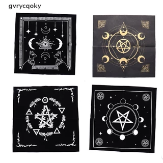 gvrycqoky Tarôs Toalha De Mesa Tripla Lua Pentagramas Pagan Altar Pano De Flanela QO