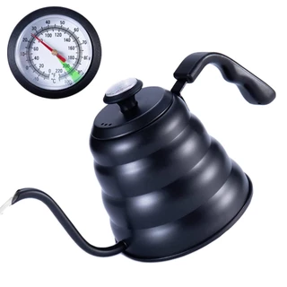 Chaleira De Café Gooseneck Com Termômetro Bico De Chá Funciona No Fogão E Qualquer Fonte De Calor