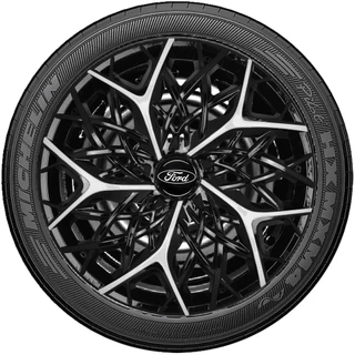 Jogo 4 Carlota Moove Aro 14 Preta/Prata Ford Fiesta Ka Sedan Verona New