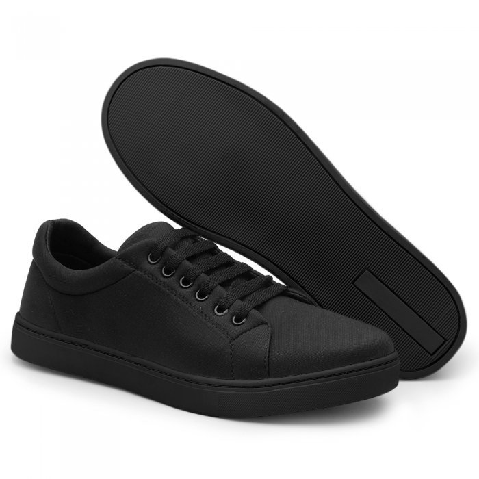 Tênis Masculino Dia A Dia Sapatênis Casual Preto