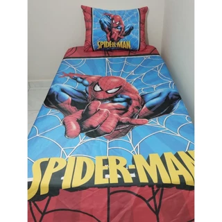 Lençol sem elastico + Fronha Homem aranha Spiderman