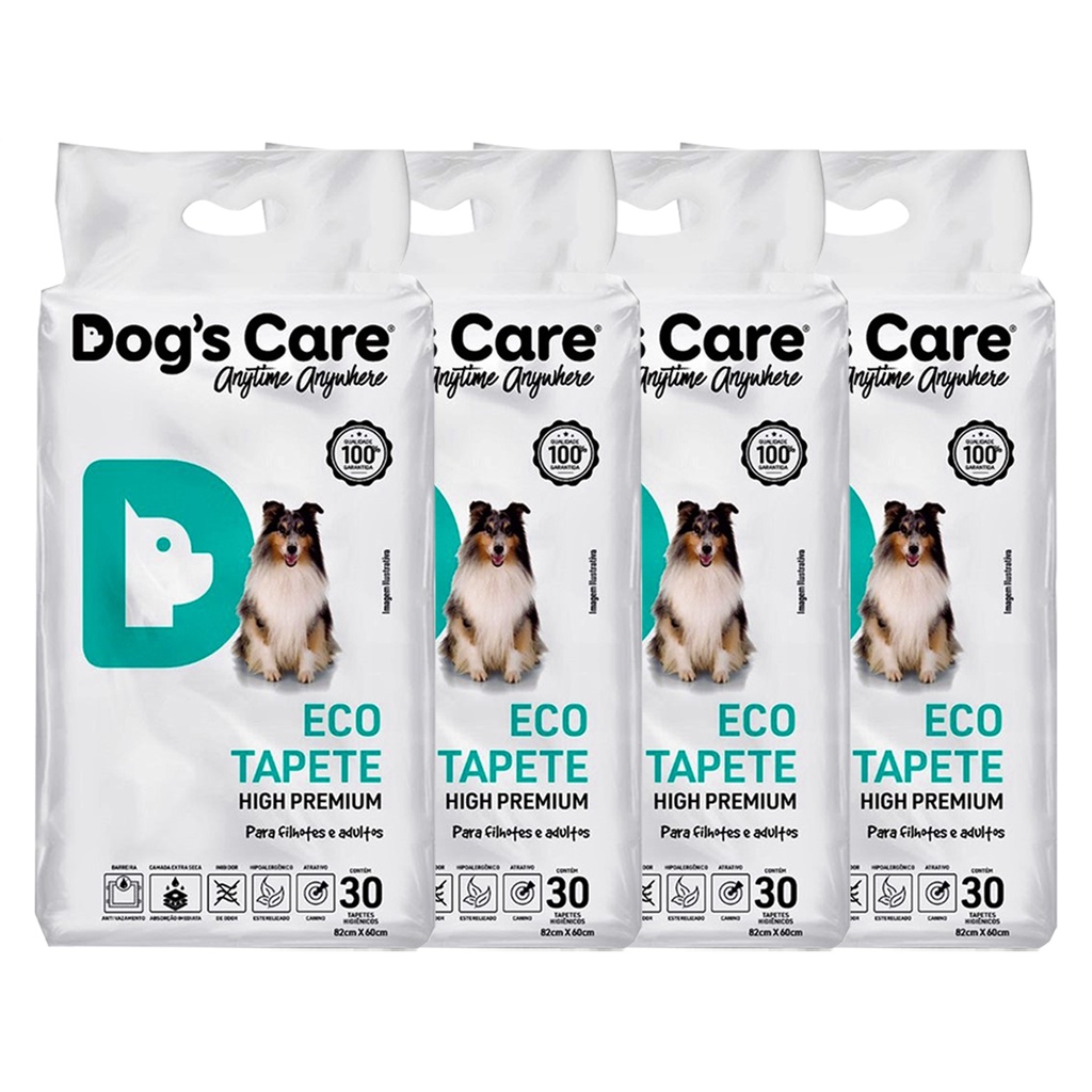 Tapete Higiênico P/cães Dog's Care Eco High Premium - 120un