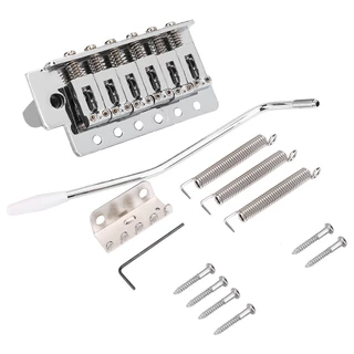 Kit Completo De Ponte Tremolo Para Guitarra Stratocaster Cromada