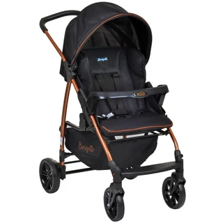 Carrinho de Bebe para Passeio Burigotto Ecco Preto Bronze