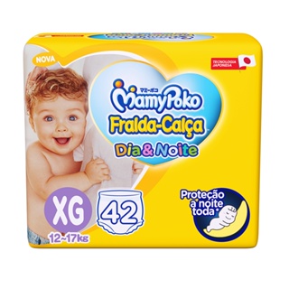 Hiper Bag FRALDA CALÇA Descartável Dia&Noite  MamyPoko - XG - c/ 42 Unidades - Tecnologia Japonesa