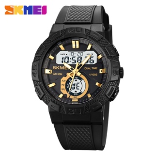 Relógio Digital Masculino SKMEI Esportivo Grande Rosto Relógios Masculinos Militares Ar Livre Cronômetro Analógico 50M Impermeável Multifuncional De Pulso Contagem Regressiva Modo Alarme