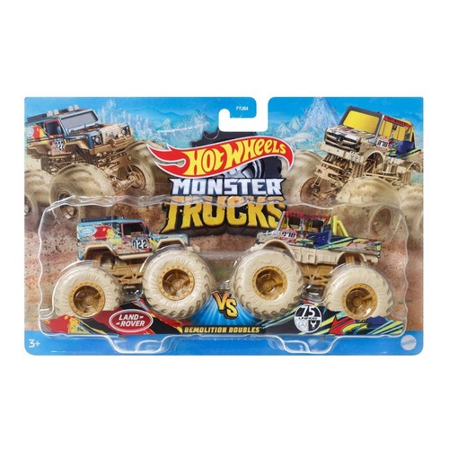 Hot Wheels Monster Trucks Silverado VS Ford Raptor Demolition Doubles