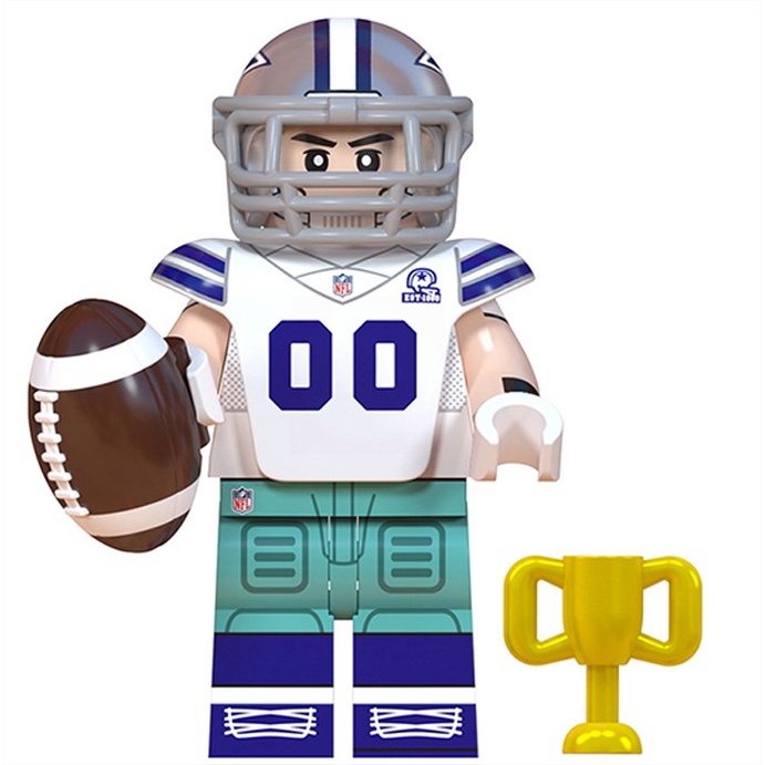 Dallas Cowboys Nfl Futebol Americano Blocos Boneco