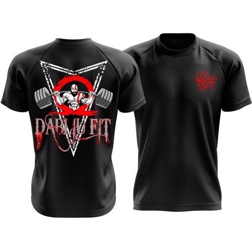 Camiseta Dry Fit Treino Academia God of War Kratos Dabliu Fit Original