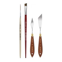 Kit Pincel Espatula Efeito Mármore Condor 4490