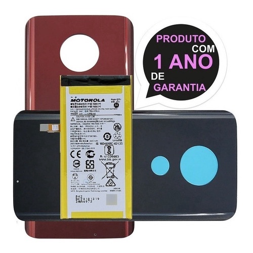 Tampa Motorola G7 Plus Xt1965 Traseira Vidro Fundo + Battria | Shopee ...