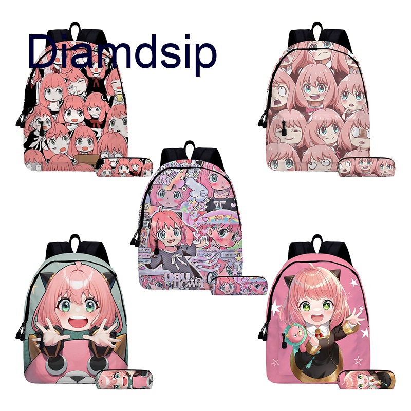 COSABZ Anime Anya Forger Backpack - Kawaii Cosplay School Bag With Ribbon For Girls | Large Size - View #13