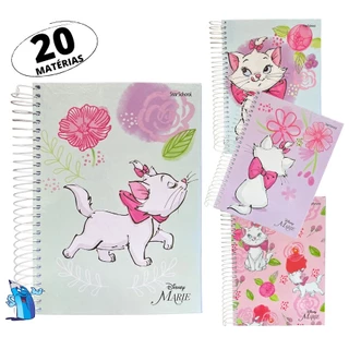 CADERNO 20 MATERIAS MARIE 320 FOLHAS