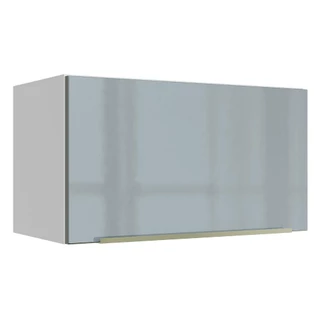 Armário Aéreo Madesa Lux 60 cm 1 Porta Basculante - Branco/Cinza em Oferta na Shopee